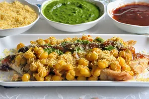 Samosa Ragda Chaat V/D/G